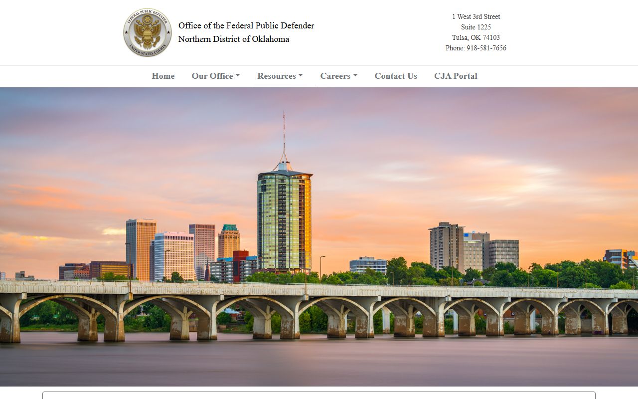 Craig County criminal court records and the Federal Public Defender for the Northern District of Oklahoma